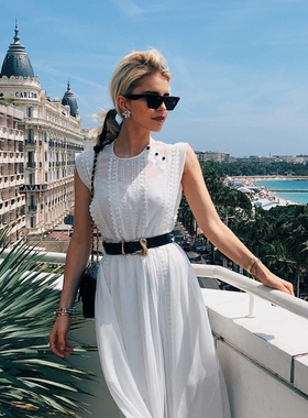 欧美时尚墨镜梯形金属框复古圆脸