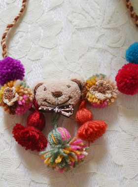 原创手做秋冬新款日系萌物毛球