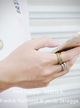 秦渊原创潮牌钛钢音符日潮三重