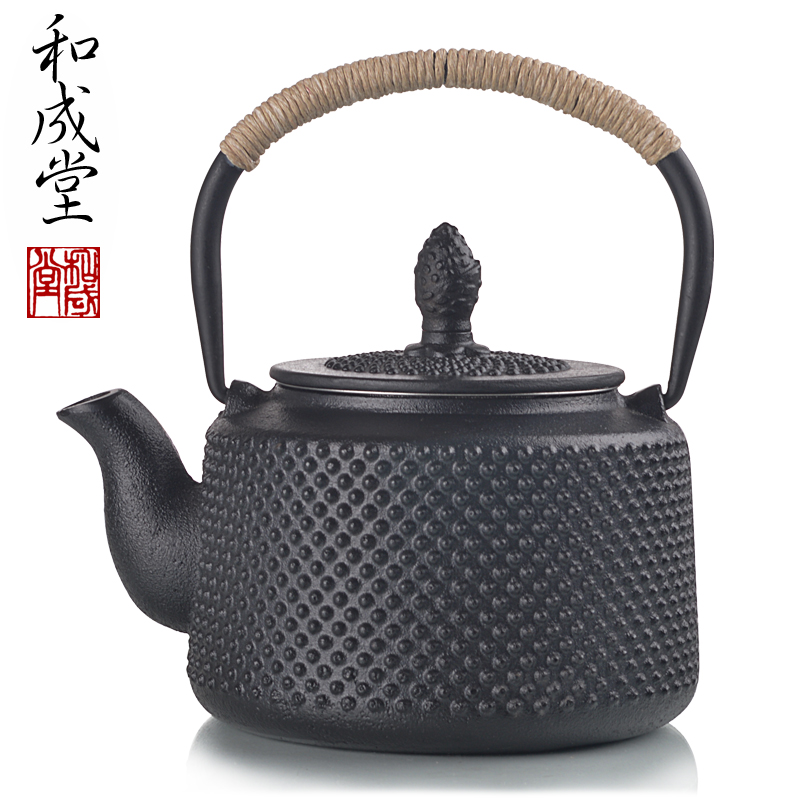 和成堂 日本鐵壺 搪瓷內壁鑄鐵壺 南部鐵器鐵茶壺手工鑄鐵 煮茶壺