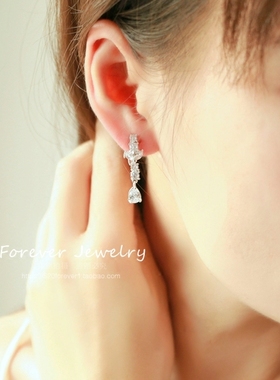 精美锆石项链耳环婚纱晚宴首饰