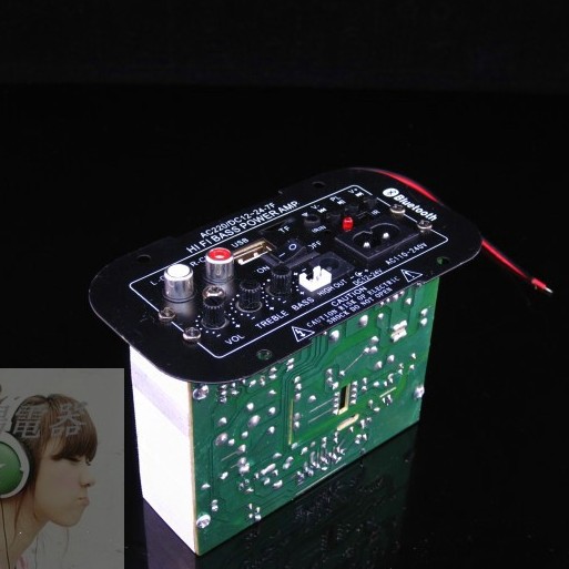 藍芽加強版帶USB/SD插口讀卡功放,小功放板.低音炮功放