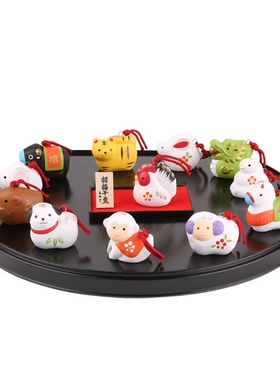 手工制日本进口12生肖日本药师窑