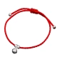 99 sterling bạc nhỏ dây đỏ vòng chân nữ cung điện chuông đôi vợ chồng phong cách cổ chân nhẫn nam sinh viên đơn giản sinh năm ác linh - Vòng chân lắc chân nữ Vòng chân