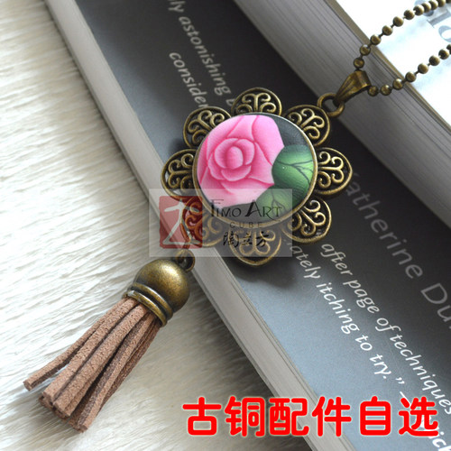 【老店清仓/满百包邮】常用古铜底托耳钩配件个性软陶设计相结合 - 图0