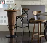 Laogon American Retro Iron Iron Bar Стул Высокий стул на стол стул кофейня на стойке стола на столовой стойке для стола для стола на сайте