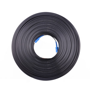 tengfei腾飞室外皮线光缆跳线300米单芯1芯SC接头光纤线成品跳线