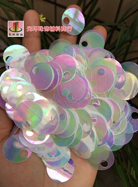 diy编织圆形半透明鱼鳞片
