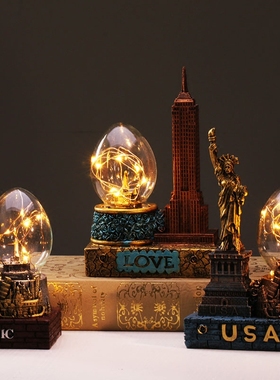 建筑自由女神书房客厅卧室装饰品