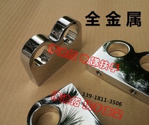 Metal dickhole pipe two-row pipe handrail bracket 25 pipe connecting piece lift car handrail solid base