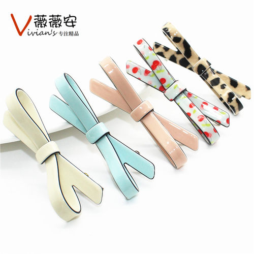超经典韩式边夹~女神千颂伊同款~佩妮Chaplet正品鸭嘴夹发夹发饰 - 图2