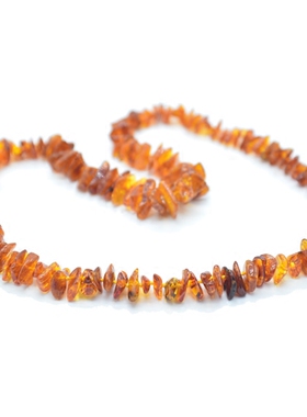 手工天然琥珀项链