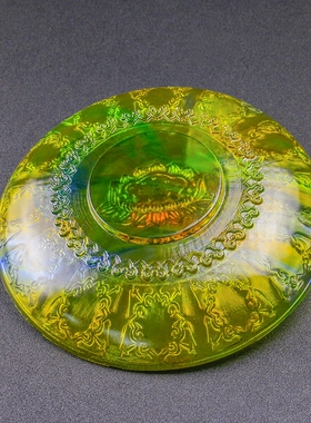 八寸古法琉璃果盘果盘水果盘八吉祥莲花果碟贡盘