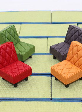 日式风复古格纹道具树脂工艺品