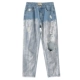 Fairy túi mùa xuân của phụ nữ ins quần mỏng lỗ bạc nóng quần quần harem sinh viên quần jeans - Quần jean quần jean nữ ống đứng Quần jean
