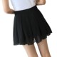 Skirt with ruffled large size chiffon high waist black