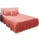 Flannel bông giường váy trong một mảnh trượt dày Coral Princess m bông bảo vệ gió 1.8x2.0m1.5 - Váy Petti drap giường có viền Váy Petti