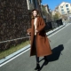 Áo len lông cừu Hepburn phần dài của phụ nữ trên đầu gối 2019 áo khoác len retro dày mới mùa đông lỏng lẻo - Trung bình và dài Coat măng tô Trung bình và dài Coat