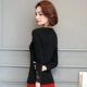Mùa thu đông 2019 mới áo sơ mi ren đáy quần nữ dài tay phiên bản Hàn Quốc của quần áo ấm hoang dã dày cộng với thủy triều nhung - Áo ấm
