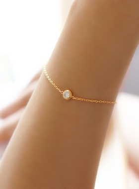 我的前半生同款简约细18k玫瑰金