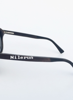 墨镜金属黑檀木偏光太阳眼镜