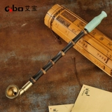 Старомодная медная бамбуковая курительная трубка ручной работы, мужской мундштук