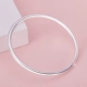 Vòng tay nữ phiên bản Hàn Quốc của vòng tay bạc nguyên khối 9999 sterling bạc đơn giản để gửi cho bạn gái sinh viên những bộ cánh mới và đầy màu sắc - Vòng đeo tay Cuff vòng đá Vòng đeo tay Cuff