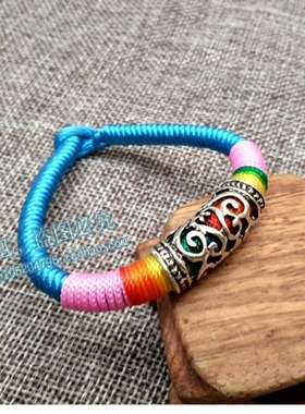 端午节五彩绳手链凤凰