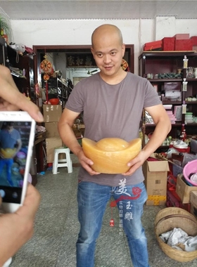 玉石元宝乔迁礼品玉石招财镇宅