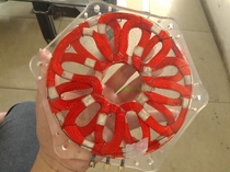 Non-iron core disc generator stator coil disc high-efficiency low speed power generation disc high power