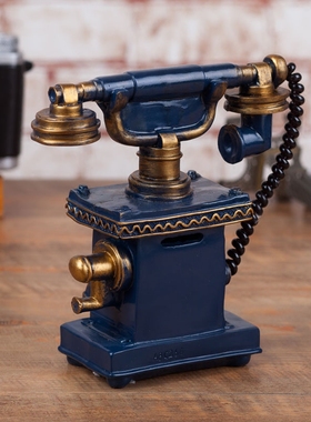 美式风树脂模型餐厅做旧电话机