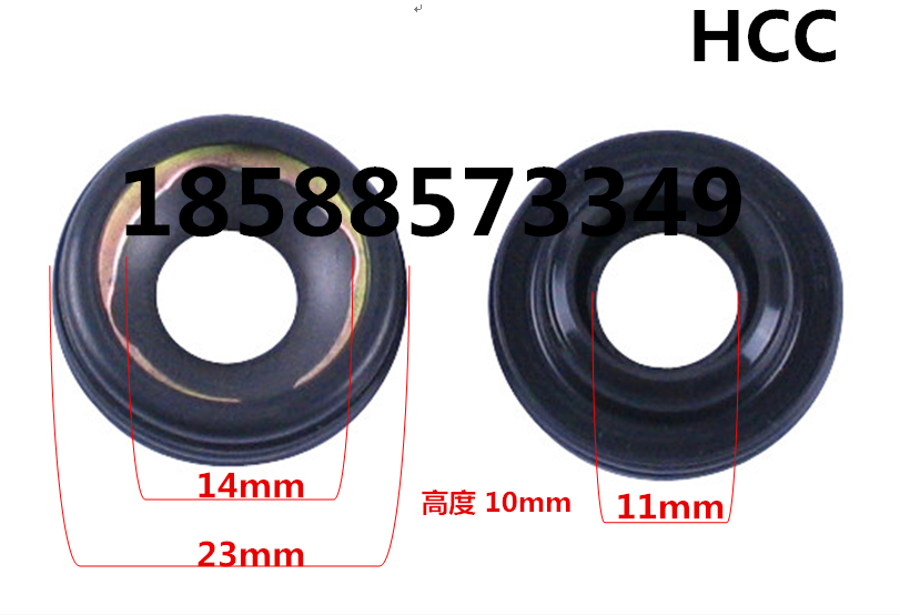 进口现代伊兰特全顺HCC嘉年华悦动油封压缩机轴封汽车空调压缩机 - 图0