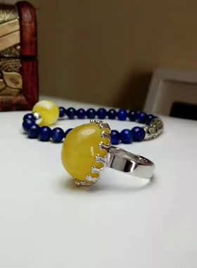 s925白金欧式椭圆形皇冠活口蛋面