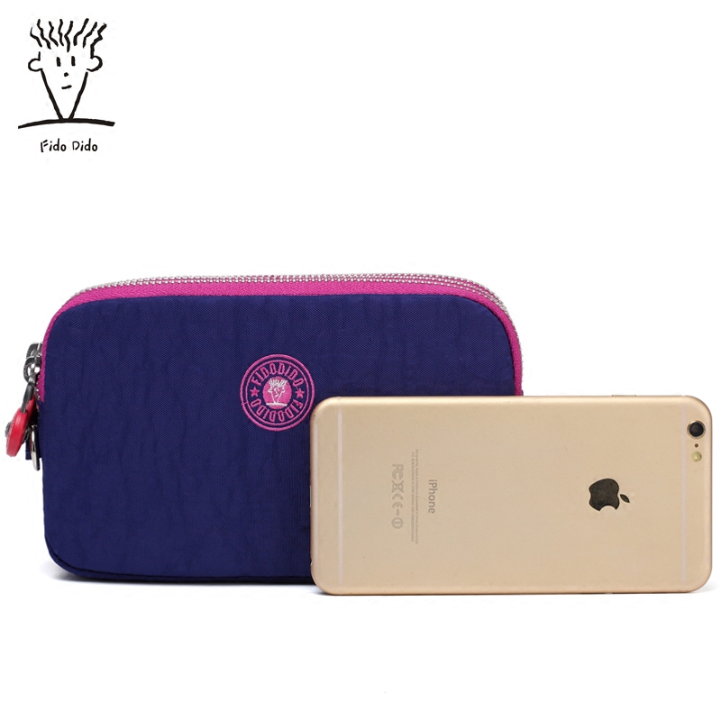 菲都狄都帆布女士牛津布韩版零钱包 fidodido女士包袋