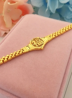 时尚风仿真手表饰品不掉色假黄金