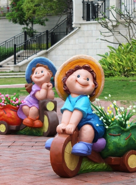 园林雕塑花缸小区装饰庭院摆件