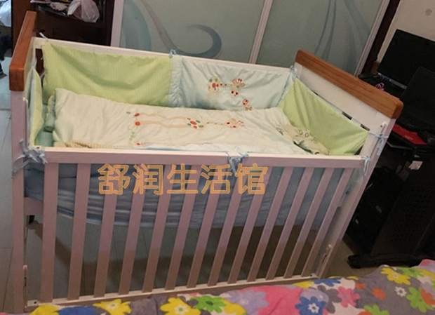 出口英国obaby尾单实木婴儿床宝宝床可升降（售罄） - 图0