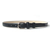 Fashionable, simple and versatile genuine leather and black skirt for women