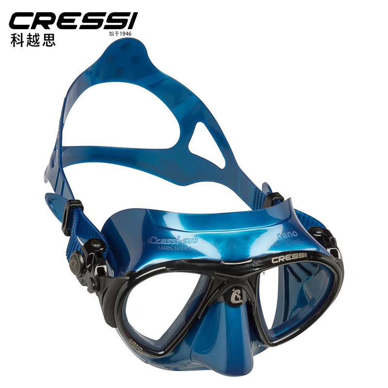 義大利CRESSI NANO 潛水鏡 專業自由潛潛水鏡 潛水面鏡 低容積