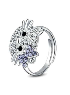 满钻日韩风饰品开口戒指