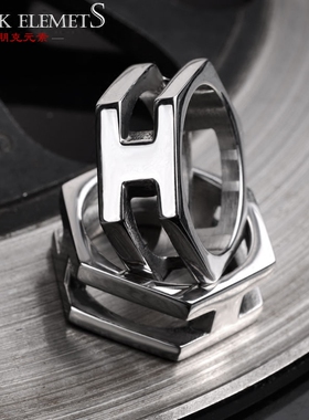 韩版朋克风学生男士戒指