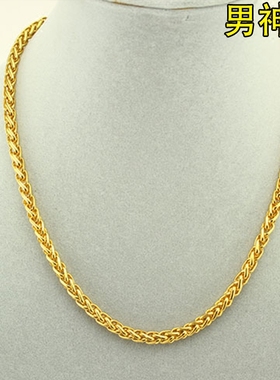 男士日韩风新款镀黄金不掉色项链