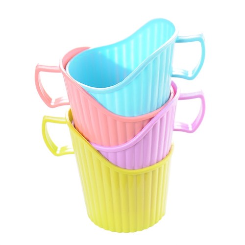 家用一次性纸杯杯托办公室塑料杯套开水隔热防烫加厚彩色杯架杯套 - 图3