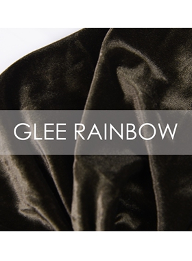 GLEE RAINBOW秋冬深金棕 Silk Hair Wrap复古时髦丝绒发带包头帽