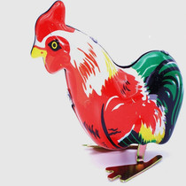 MS205 Iron Sheet Rooster Toy Upper Chain Hot Sell Craft Gift Hem Accessories Clockwork Toy Jump Rooster