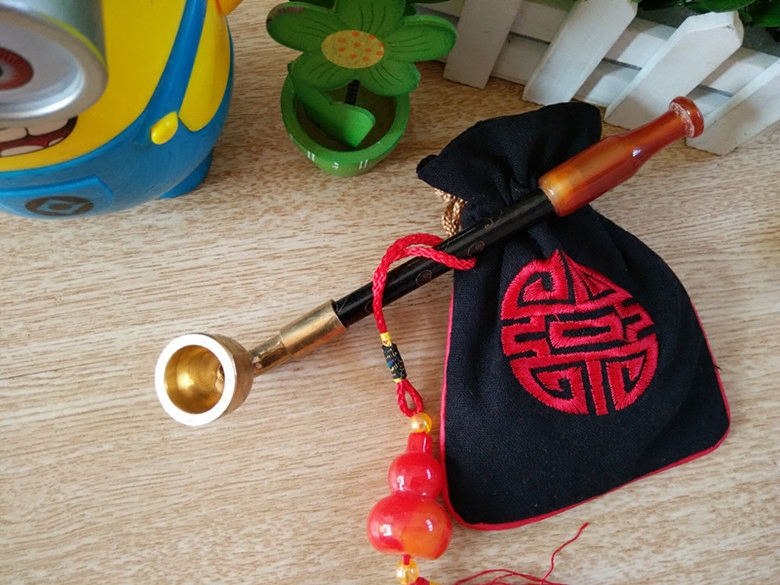 传统手工旱烟袋锅子老式黄铜烟袋锅烟杆烟枪旱烟袋玛瑙烟袋嘴烟斗_虎窝淘