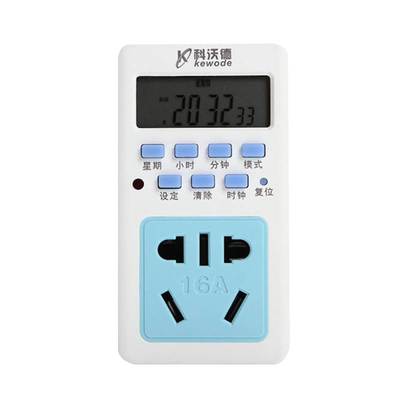 电动汽车车充电定时插座 16a定时器家用热水器智能自动断电开现货