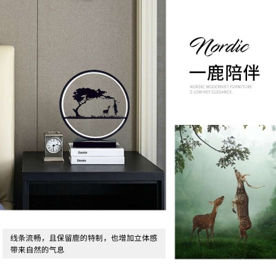 结婚礼物礼品送新人订婚房间装饰鹿一对台灯实用闺蜜创意摆件