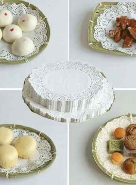 小拼盘菜盘子好看的竹编制品厨房餐具竹篮子圆形簸箕火锅装小菜碟