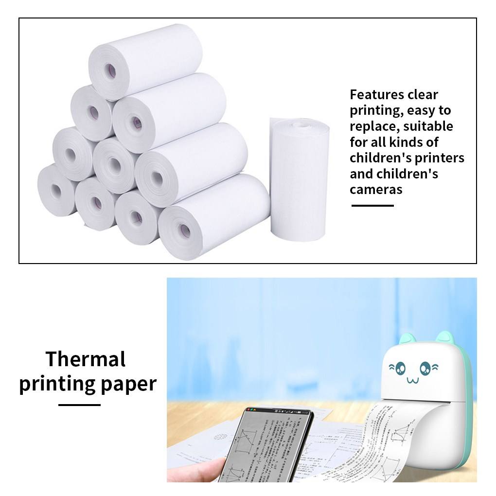 推荐10 Rolls Receipt Tl Paper 57x30 mm Printing Label Roll-图1